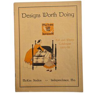 Designs Worth Doing Fall Winter Catalogue 1931 1932 McKim Studios Vintage